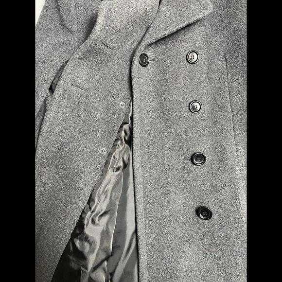 Halston Coat Wool Cashmere Blend Size 14 - Picture 5 of 8